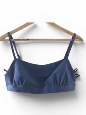 Aerie blue square neck strappy side bralette